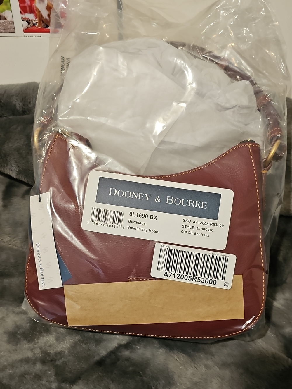 Dooney & Bourke Pebble Grain Kiley Hobo